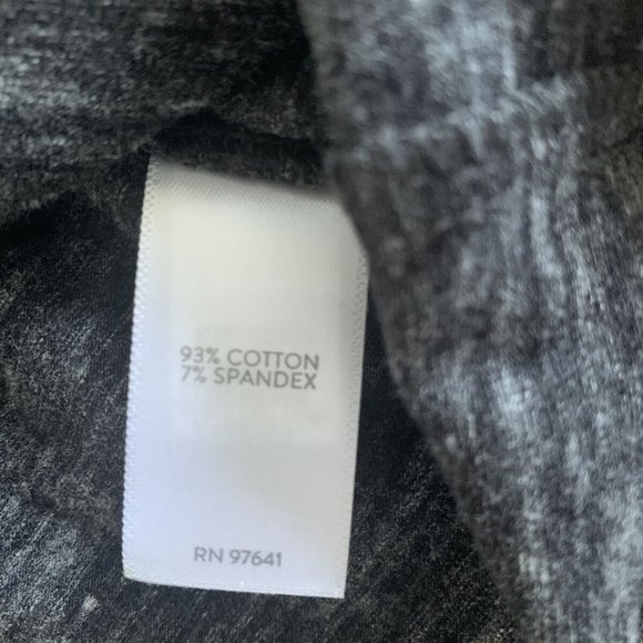 J. Jill Pure Charcoal Gray Knot Draped Back l/s Stretch Shirt knot back size M - Picture 9 of 11